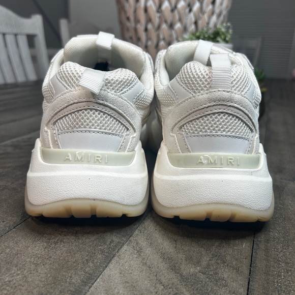 Amiri Bone Runner Sneakers Mixed White Size 13 US EU 46 UK 12 - Picture 7 of 8